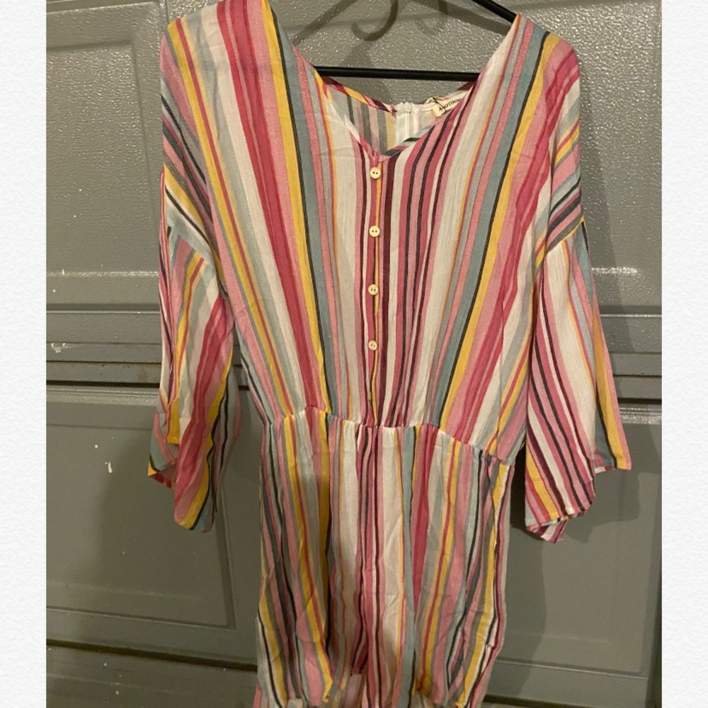 Colorful Striped Romper